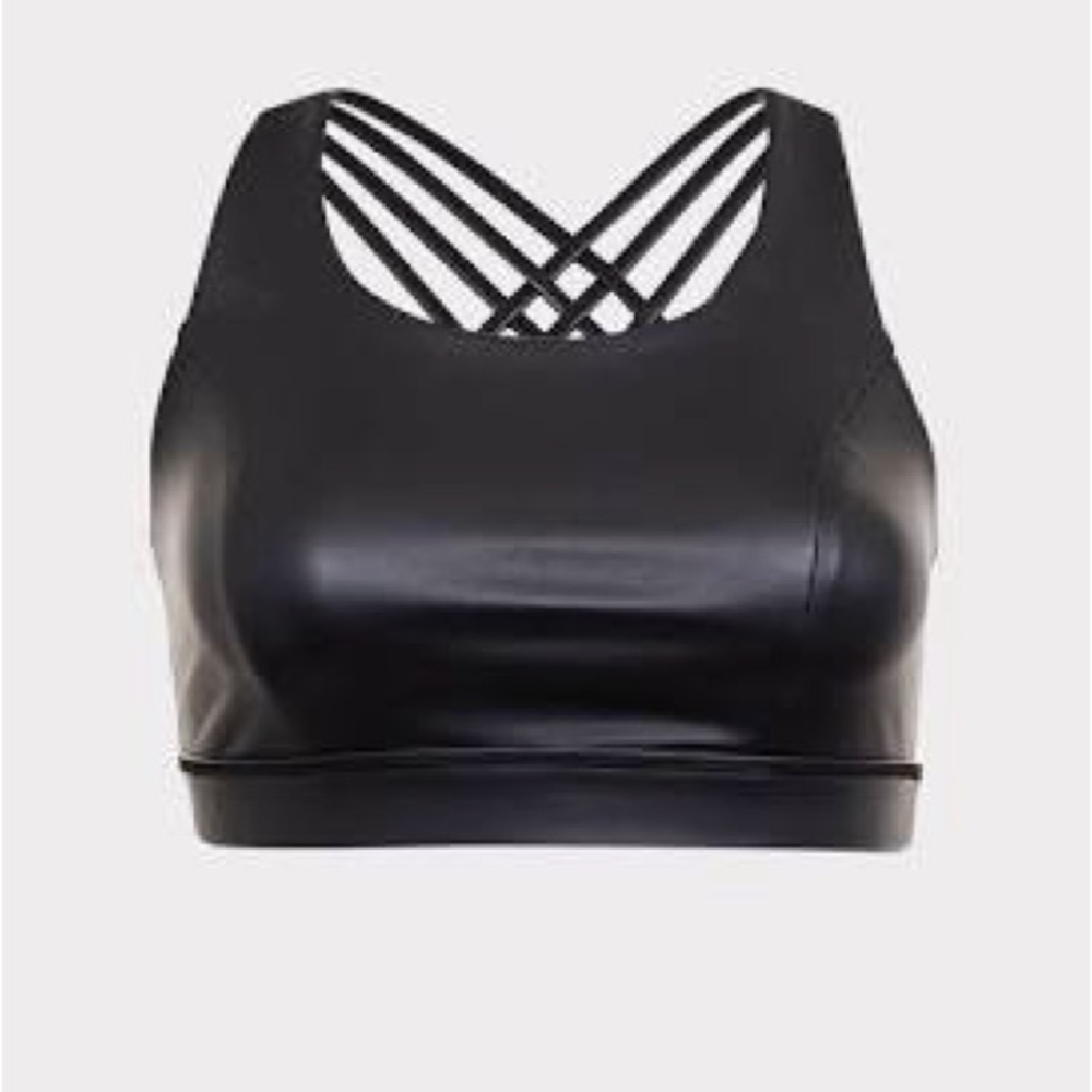 Torrid Black Strappy Sports Bra